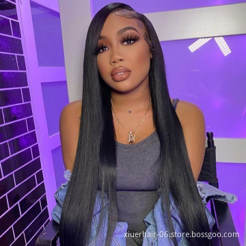 Wholesale 16-30inch straight Wig 100 Human Hair Wig Natural Black Virgin Hair Wigs For Black Women